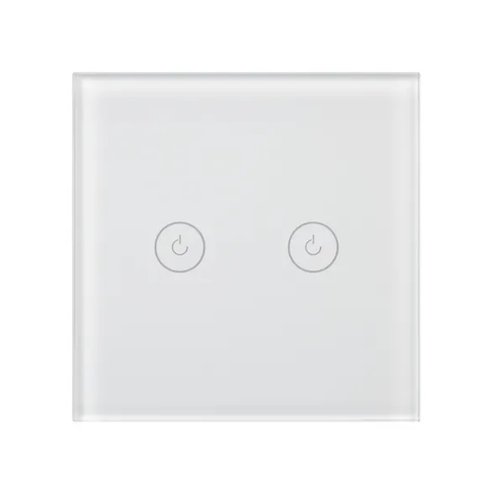 Выключатель сенсорный SWT-OMALI-S02-ZB-WH (250V, 10A, Zigbee) (Arlight, Стекло) 050041