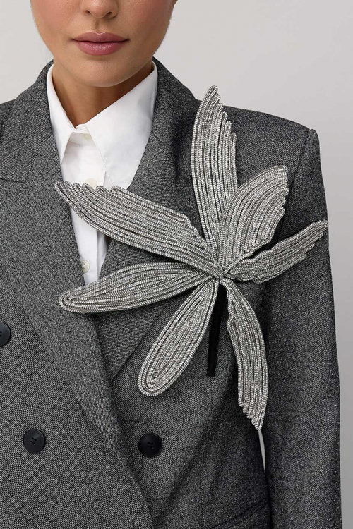 Брошь орхидея SLAVA