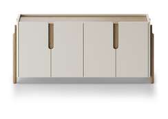 Комод Basic 4 двери ширина 180 см (молочный)