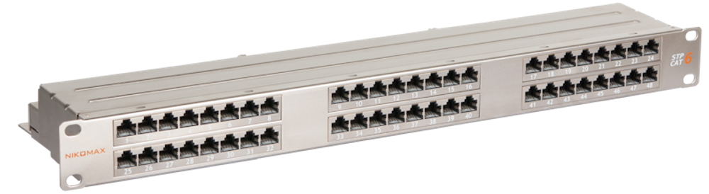 Патч-панель  NikoMax NMC-RP48SE2-HR-1U-MT