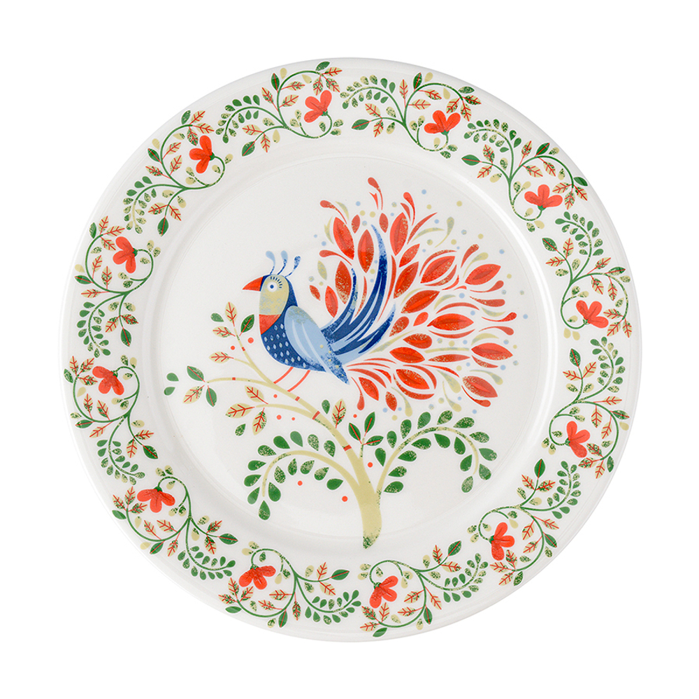 Набор тарелок fantail bird из коллекции birds of paradise в подарочной упаковке, D21 см, 2 шт.