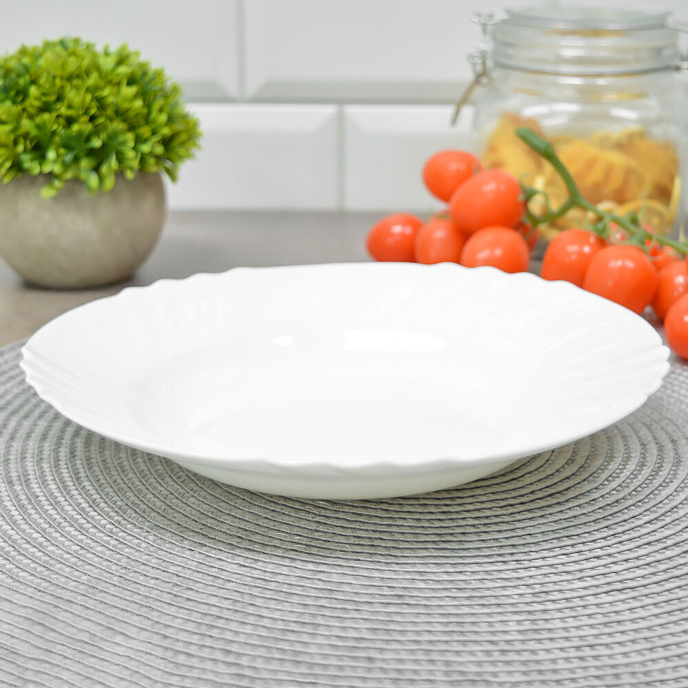 Тарелка суповая 22,5см, стеклокерамика