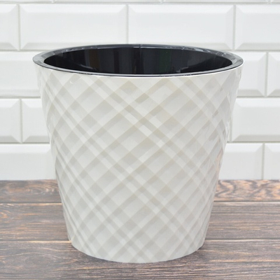 Горшок цветочный Manhattan 11л D280мм, белоснежный жасмин