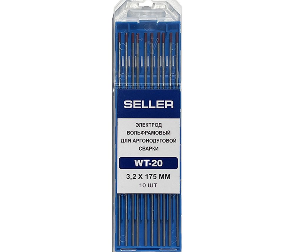 Вольфрамовый электрод WT-20 d= 3,2 L=175мм SELLER (красный)