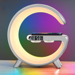 RGB Светильник ночник + будильник 5в1 с беспроводной зарядкой и Bluetooth колонкой "Smart Light Sound Machine"