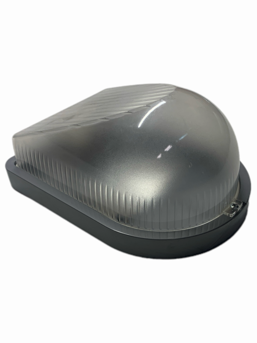 ABS серия. Светильник настенный влагозащищенный IP54, E27, ударопрочный поликарбонат, для гаража, мастерской и подвала, серый