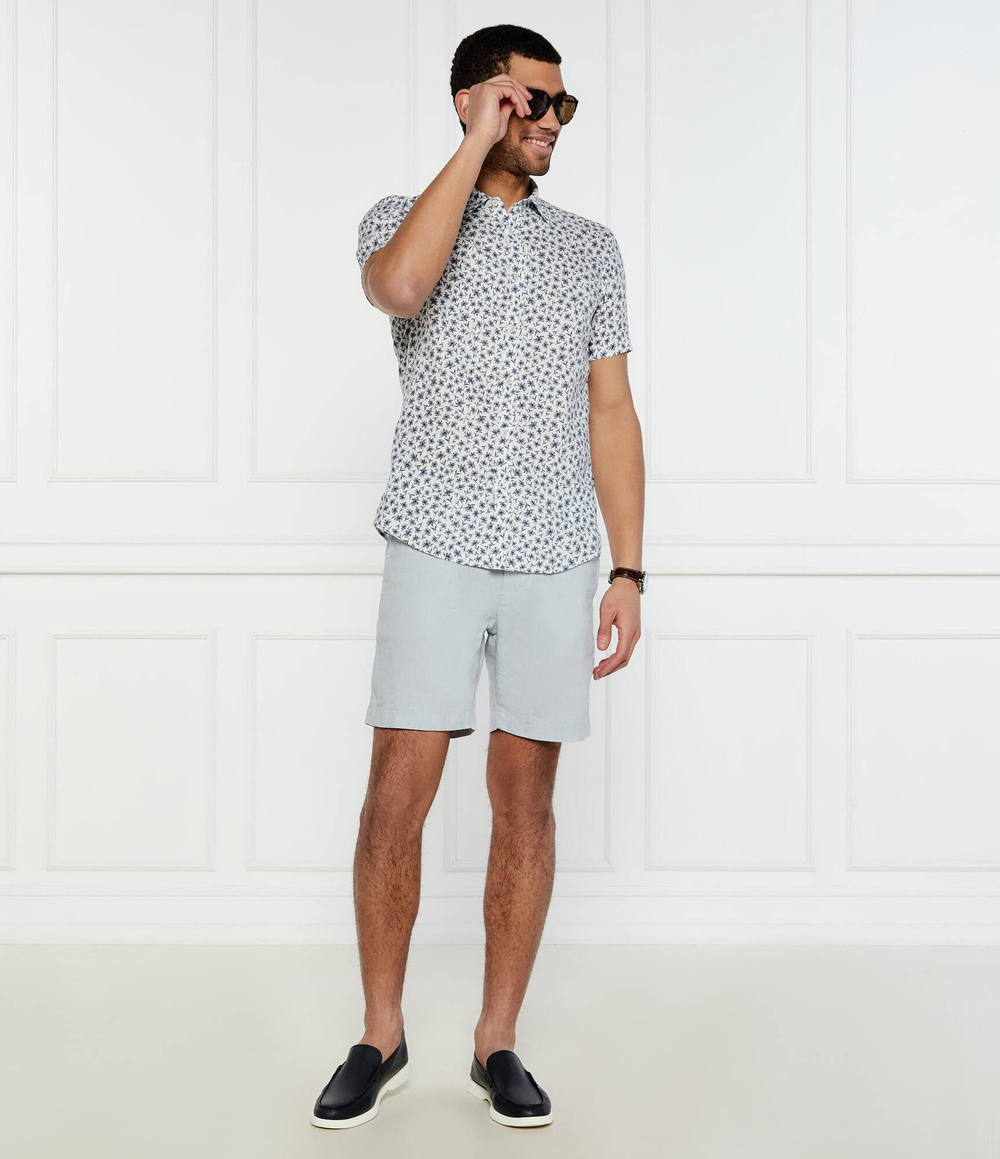 Льняная рубашка C-ROAN-ken-SH-C1-251 BOSS BLACK - темно-синий(50539565)