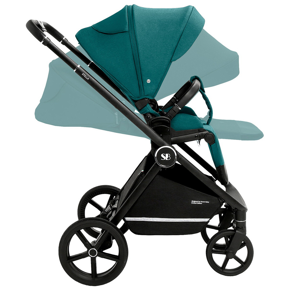Коляска 3 в 1 Sweet Baby Stella + автокресло Premier Grey Green