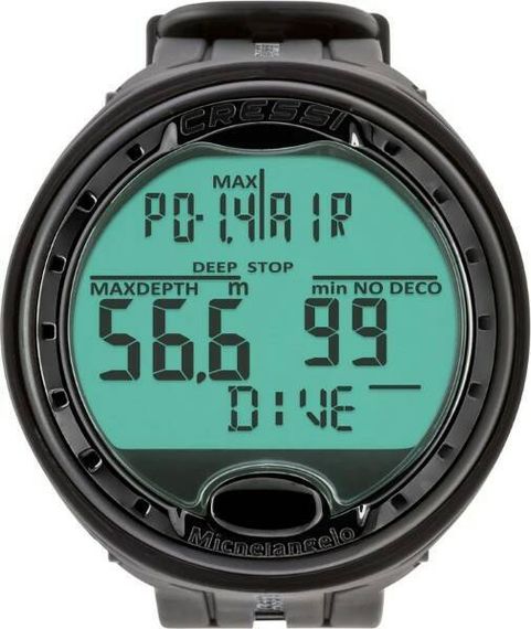 Компьютер наручный Cressi Michelangelo черный