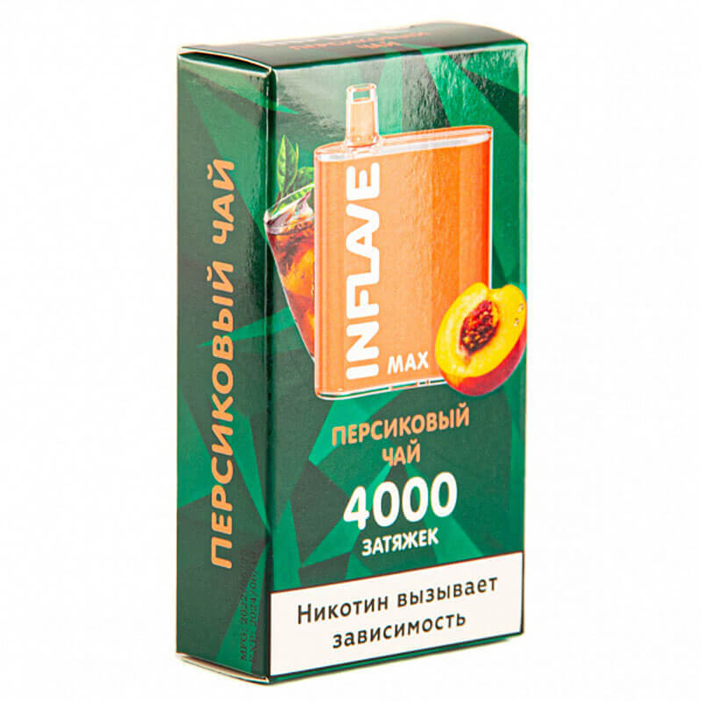 Inflave Max - Персиковый чай 4000 тяг