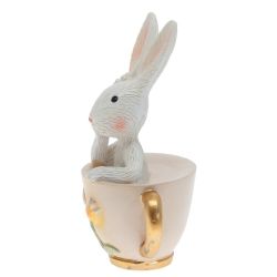 GAEM Фигурка декоративная "Заяц в чашке", L6,5 W5 H10 см