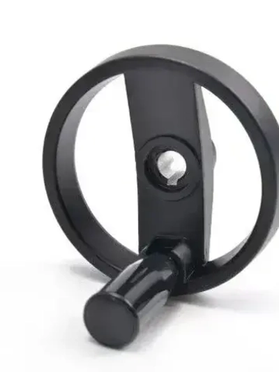 Маховик алюм 200х20х6мм (Dxdxb) с 2-мя спицами, цельнолитой, с откид ручкой