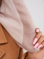 Капор зимний вязаный капюшон на флисе