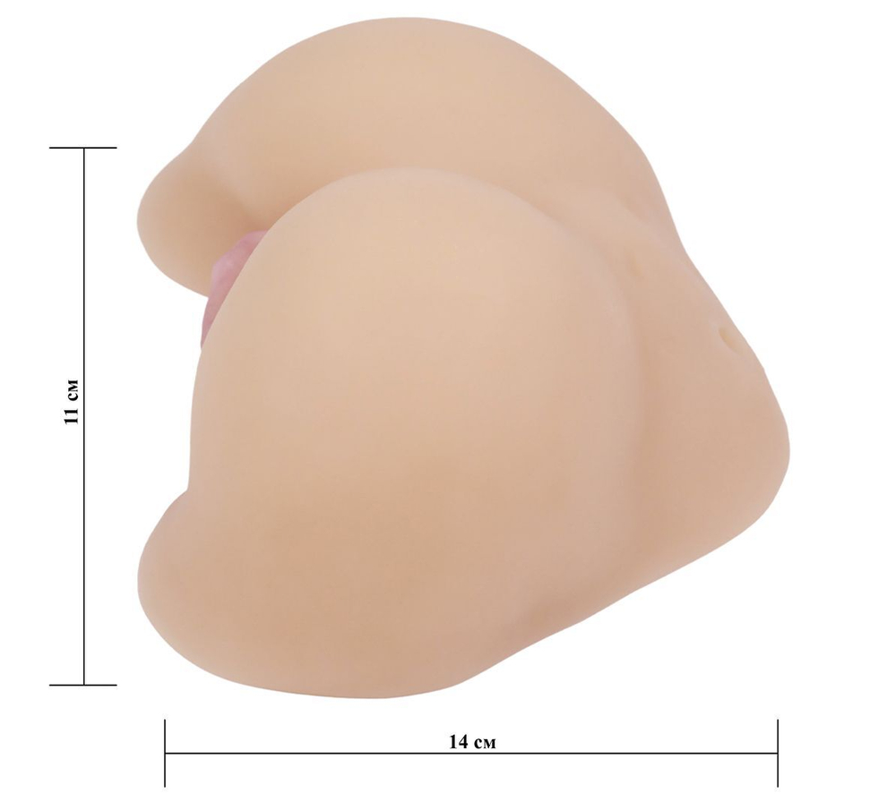 Пышная попка из киберкожи (Цвет: телесный)