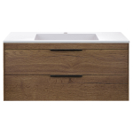 База под раковину Chiara 2D 1000 подвесная, 2 выкатных ящика soft-close, T.Oak