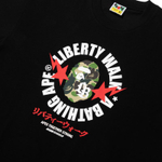 A Bathing Ape Bathing Ape Liberty Walk Футболка Cotton Regular Summer 0zxtem910101q черный
