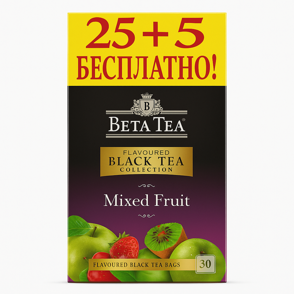 Чай черный Beta Tea Mixed Fruit 25 пакетиков