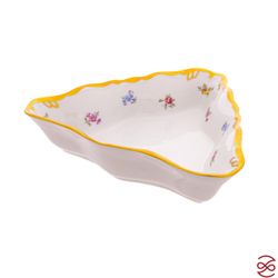 Салатник треугольный Queen's Crown Мелкие цветы 22см