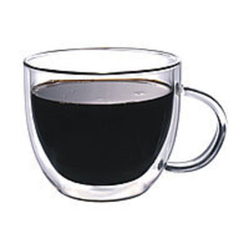 Набор кружек 2шт*350 мл, термостойкое стекло, двойные стенки