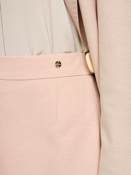 Marc Cain Юбка с объемным подолом из ткани с принтом елочка