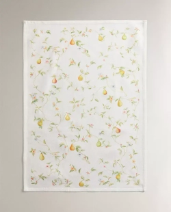 ZARA HOME НАБОР КУХОННЫХ ПОЛОТЕНЕЦ ИЗ ХЛОПКА «ГРУШИ» (НАБОР ИЗ 2 ШТУК), ЗЕЛЕНЫЙ