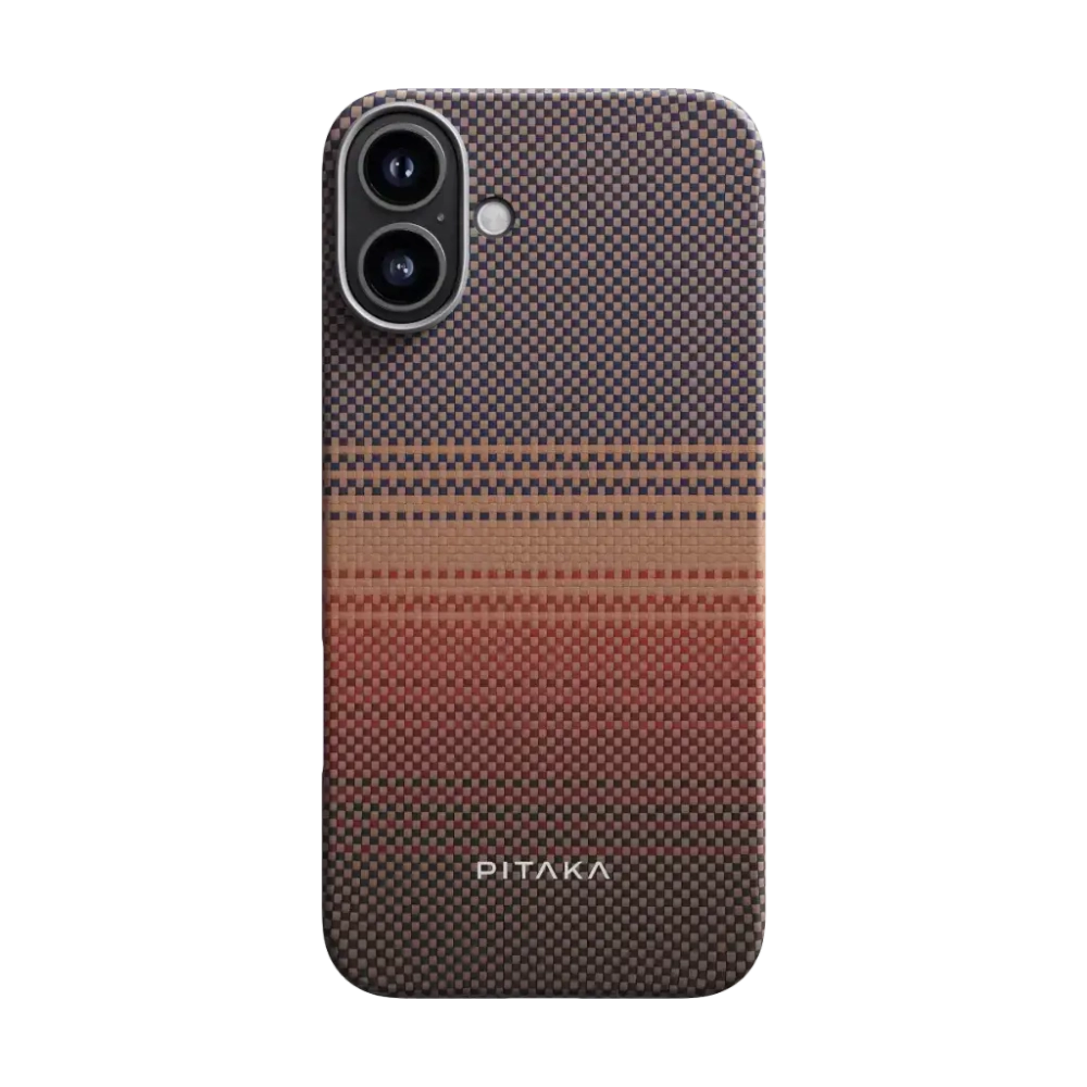 Чехол Pitaka Tactile Woven case для iPhone 16 - Sunset (KI1601U)