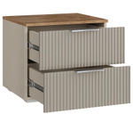 Прикроватная тумба Салерно 2 (МДФ) SF-022 Сантьяго Кашемир 5981 BS 50*42*44 см, Бежевый   Фиеста