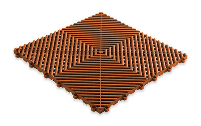 Покрытие PLASTO RIP 40х40х1,8 см Коричневое