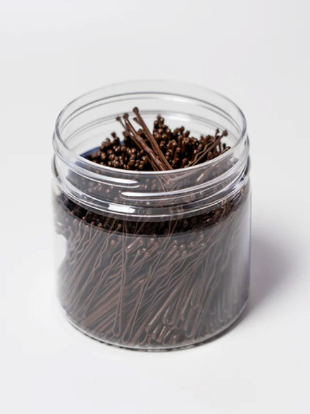 Невидимки Ставвер Карбон коричнев волнистые 70мм 500гр/уп