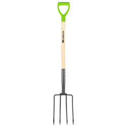 Вилы 4-рогие, огородные, кованые, 195х295х1165 мм, деревянный лакированный черенок Сибртех