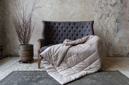 Одеяло всесезонное 200х220 German Grass Woolline Almond Camel Grass Бежевый