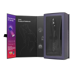 Черный двусторонний стеклянный фаллоимитатор 18,5см Satisfyer Dazzling Crystal 1 4045924