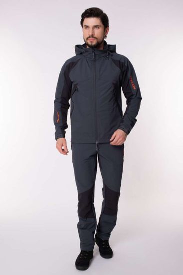Костюм "REPTIL" кур+бр (SoftShell APEX, серо-чёрн)