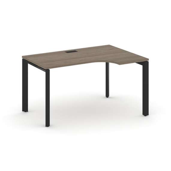 Style Project Стол рабочий эргономичный SN-59P.SPA-022(R) Вяз Благородный/Металл Черный/Черный Заглу