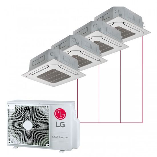 Мульти сплит-система LG кассетная на 4 комнат (20+20+20+20 кв.м.)