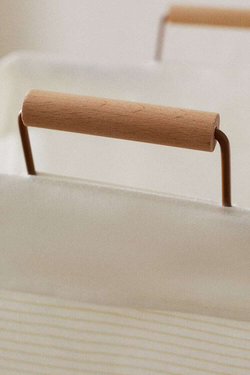 ZARA HOME СКЛАДНАЯ КОРЗИНА ДЛЯ БЕЛЬЯ, РАЗНОЦВЕТНЫЙ