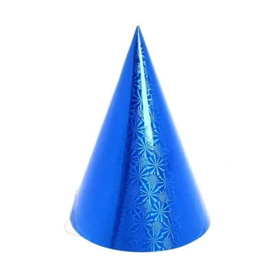 Колпак праздничный «Голограмма» 24см