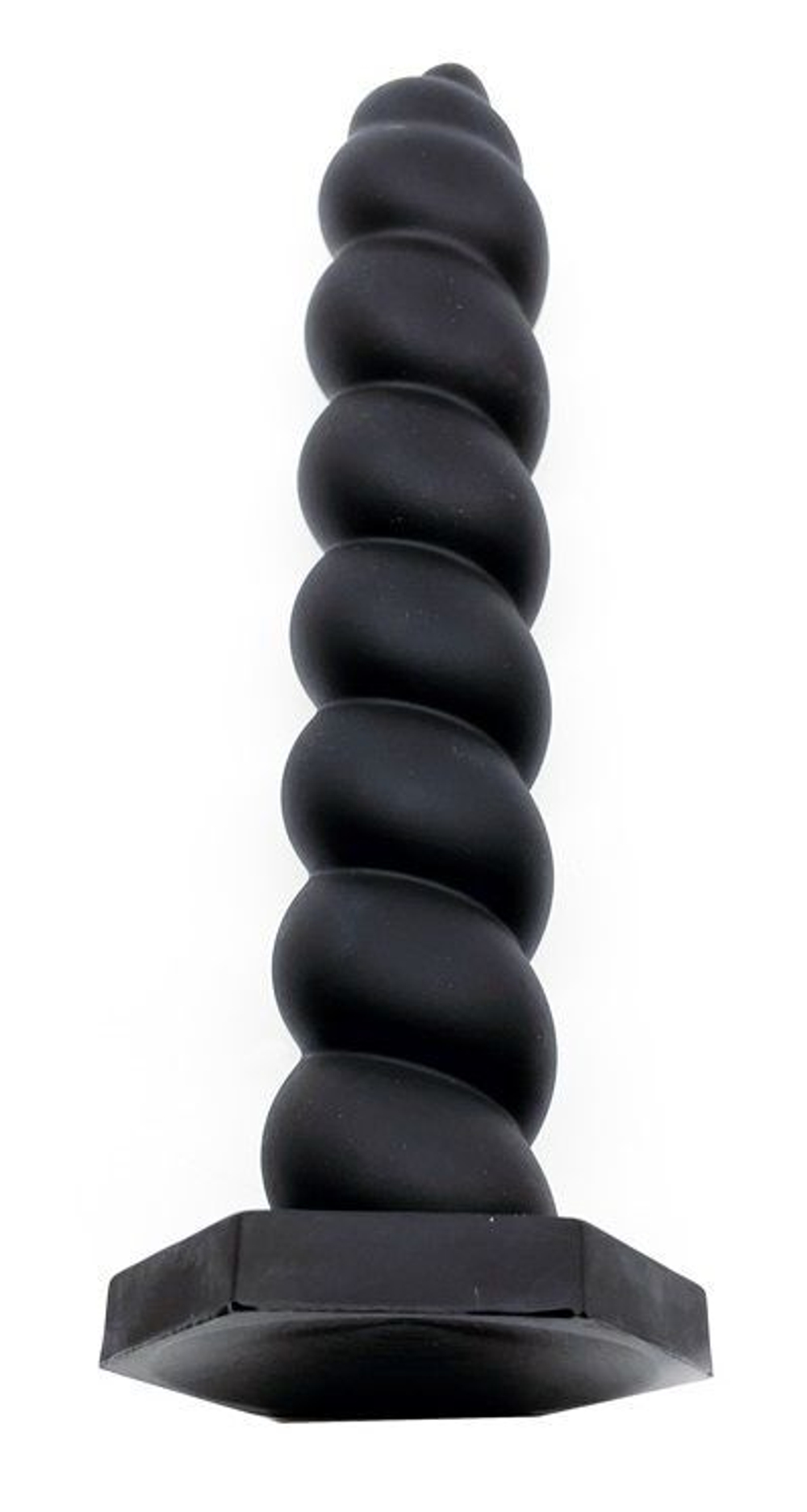 Черный винтовой анальный стимулятор X-MEN - 24 см. (Цвет: черный)