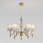 Умная люстра с декором из керамики 101014/6