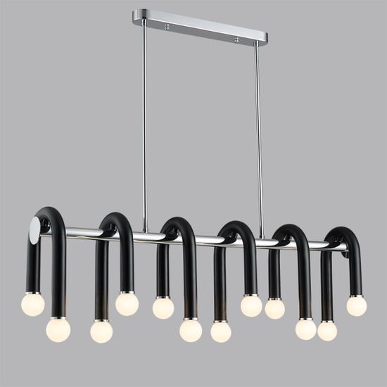 5699/12C MODERNI LN23 119 чёрный, хром Люстра потолочная E14 12*60W 220V CASPIAN