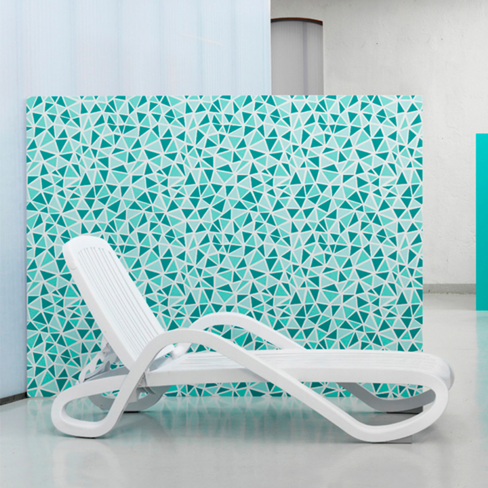 Шезлонг-лежак пластиковый Nardi Eden, белый