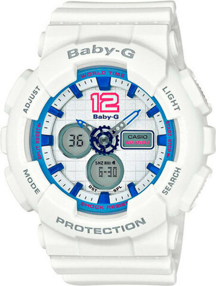 Японские наручные часы Casio Baby-G BA-120-7B с хронографом