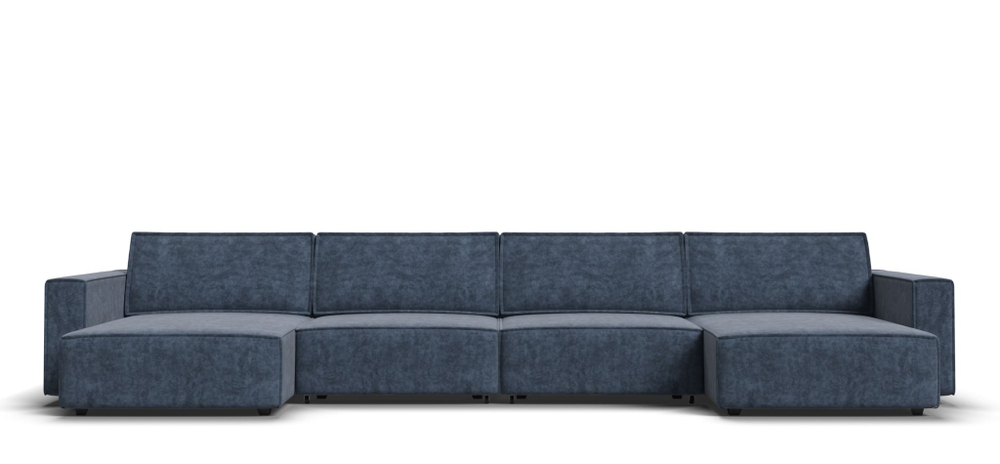 П-образный диван BOSS SOFT MODOOL Велюр Royal топаз