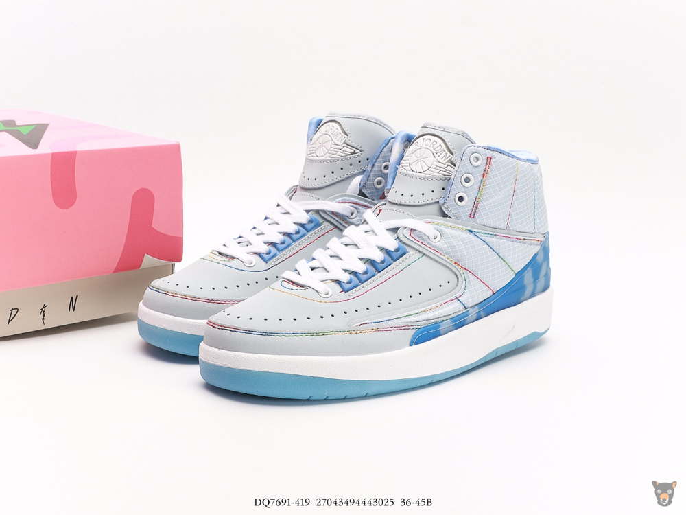 Кроссовки J Balvin x Nike Air Jordan 2 Retro High SP Celestine Blue