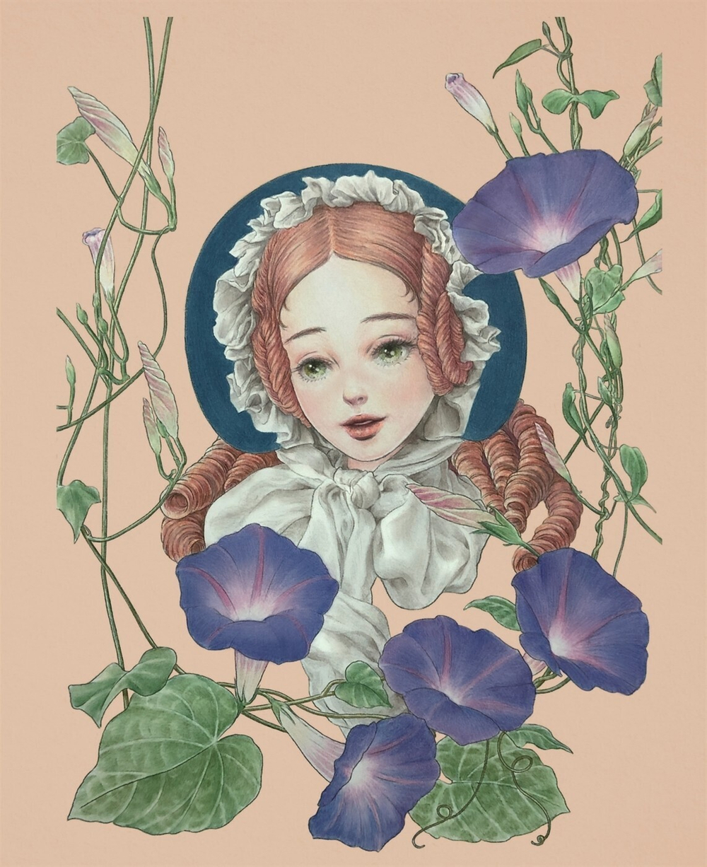 Guardian fairy of a strange garden. Coloring Book