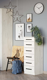 Комод Фиеста дуб крафт белый 400