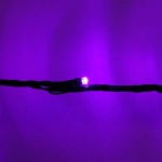 Гирлянда для улицы «Водопад» нить 7м 80 ламп LED чёрный провод, 8 реж, IP-54, Фиолетовый (возможность соединения)