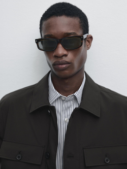 Massimo Dutti Короткая куртка с карманами, шоколадный