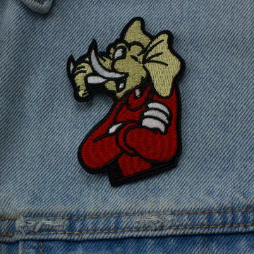 Нашивка на рюкзак и на одежду. Слон