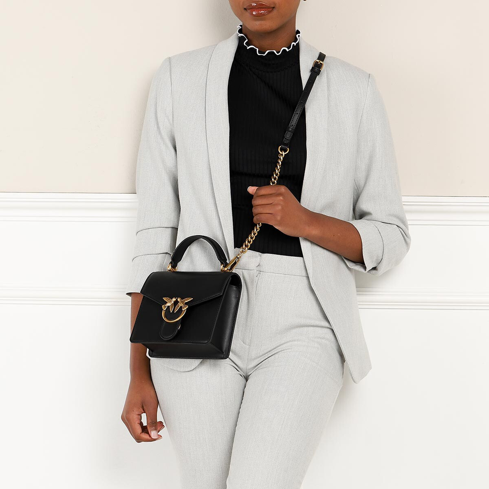 Сумка Pinko Classic Love Icon Simply Crossbody Bag Black Antique Gold, 1P22JN-Y7SP-Z99Q